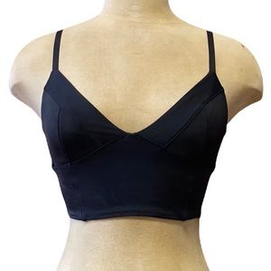 Victoria’s Secret Bikini Top Black Caged Bustier Crop Swimsuit Swim XS New